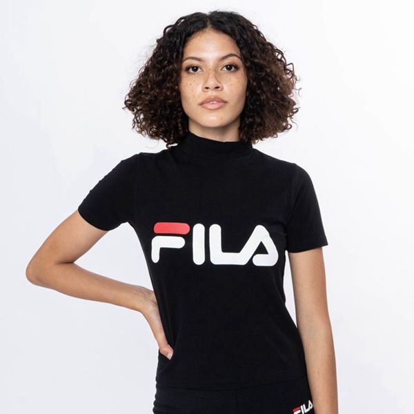 Fila Coco Turtle Neck Women's Tops - Black,NZ 417-50763